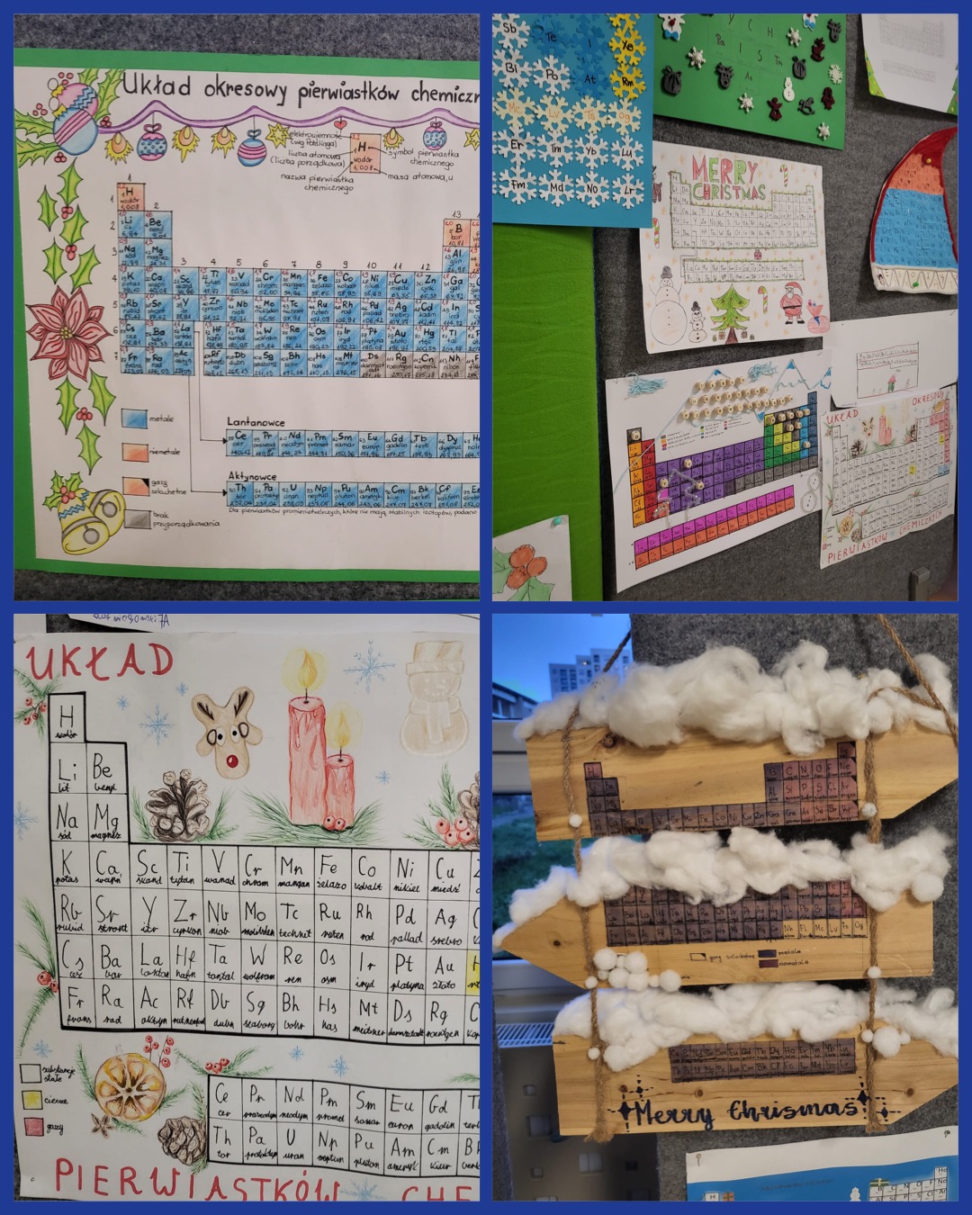 Podsumowanie Szkolnego Konkursu Chemiczno-Plastycznego: Zimowy Układ Okresowy Pierwiastków